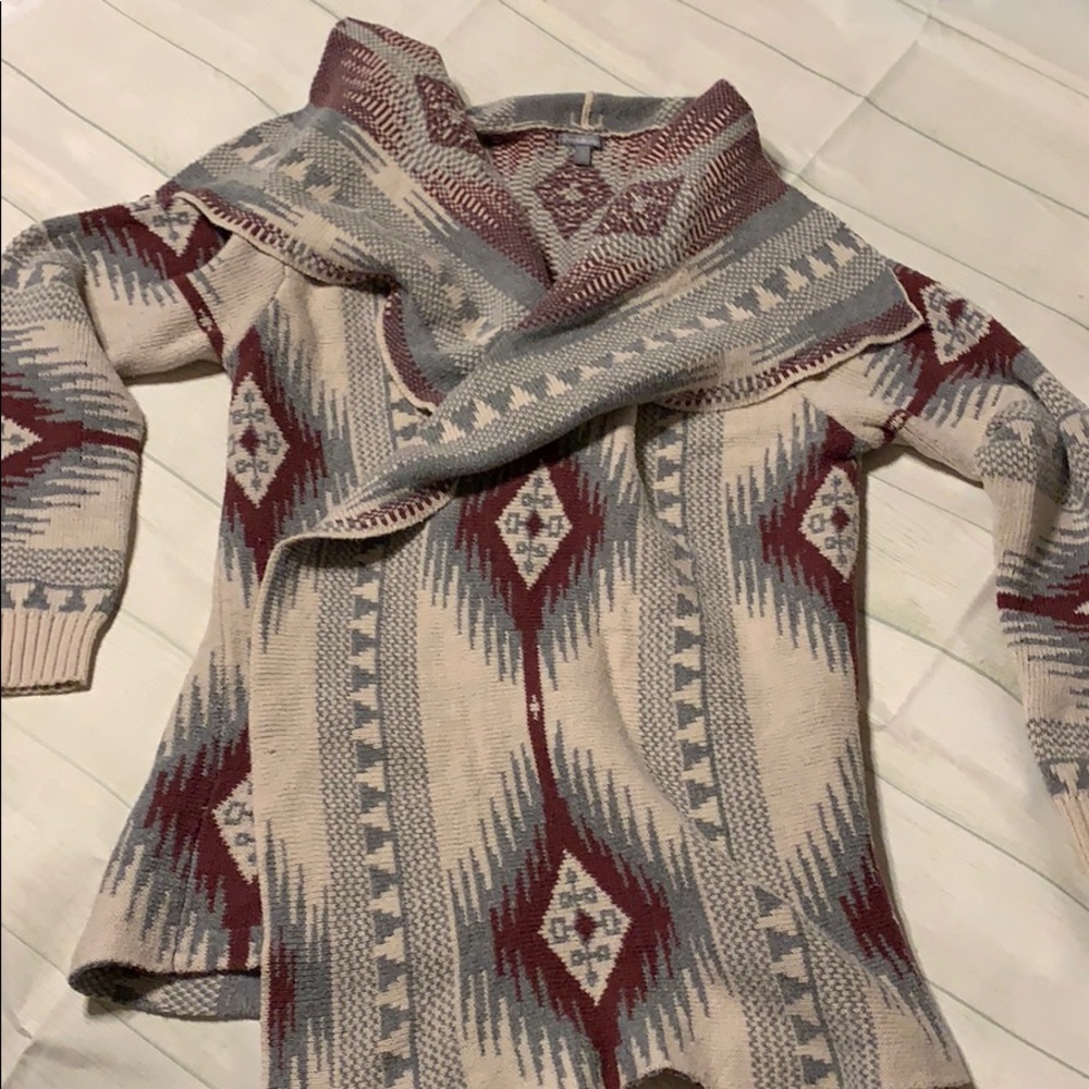 Tribal print cardigan